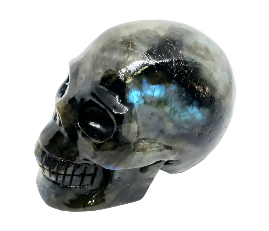 360g Labradorite Crystal Skull