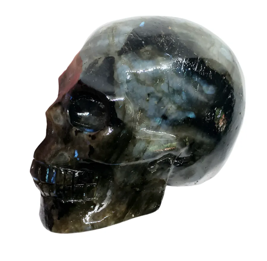 360g Labradorite Crystal Skull