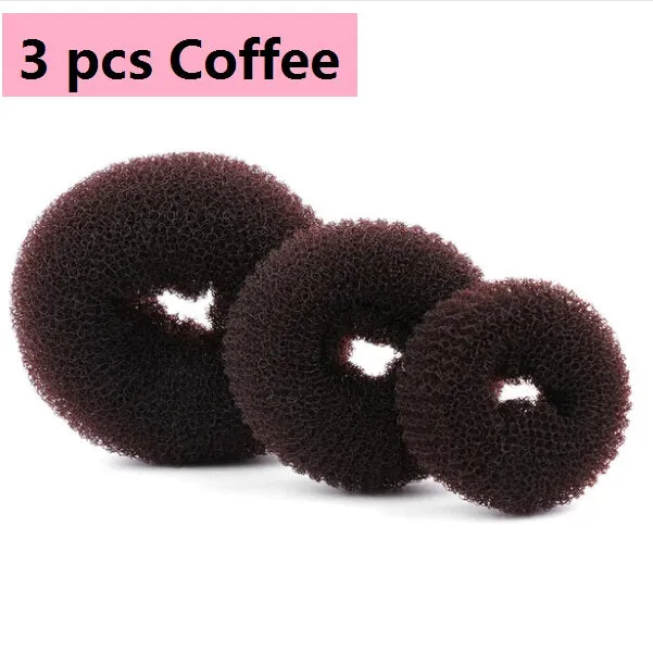 3PCS Size S/M/L Fashion Women Magic Shaper Donut Hair Ring Bun haar Accessories Lady Styling Tool Hair Accessories