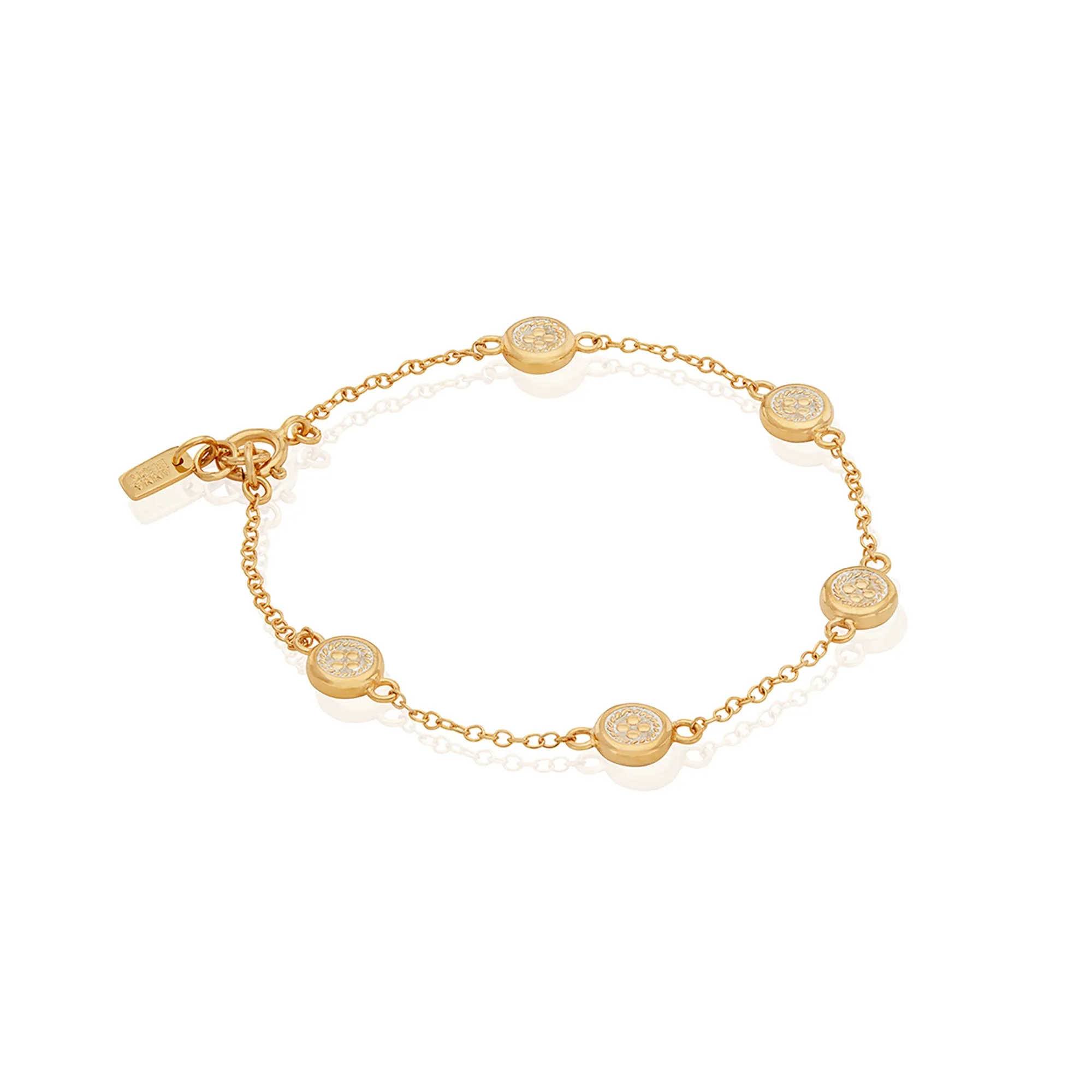 Anna Beck Gold Classic Station Bracelet