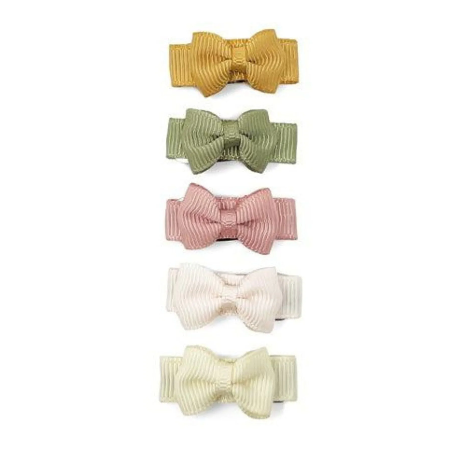 Baby Wisp Tuxedo Bows 5 Pack Snap Clip