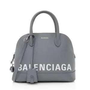 Balenciaga Grained Calfskin Ville Top Handle Bag (SHF-20176)