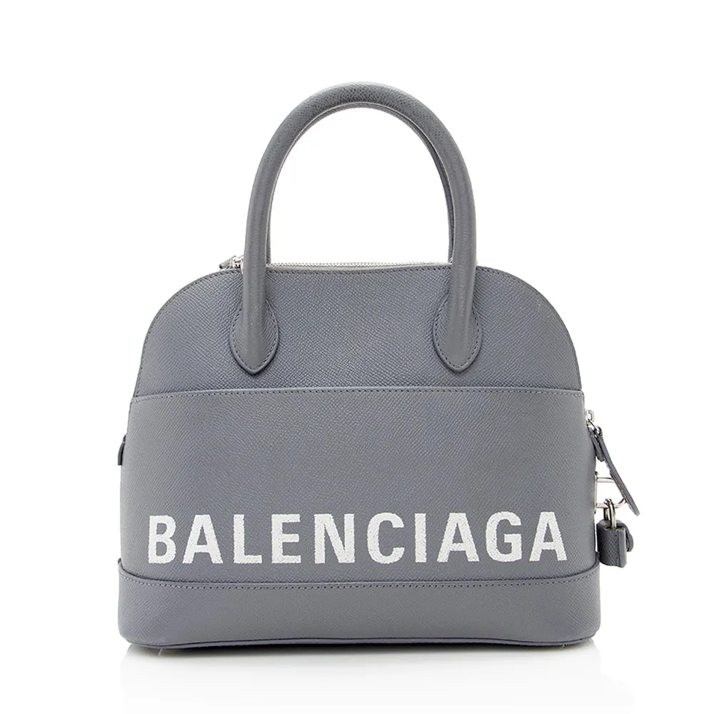 Balenciaga Grained Calfskin Ville Top Handle Bag (SHF-20176)