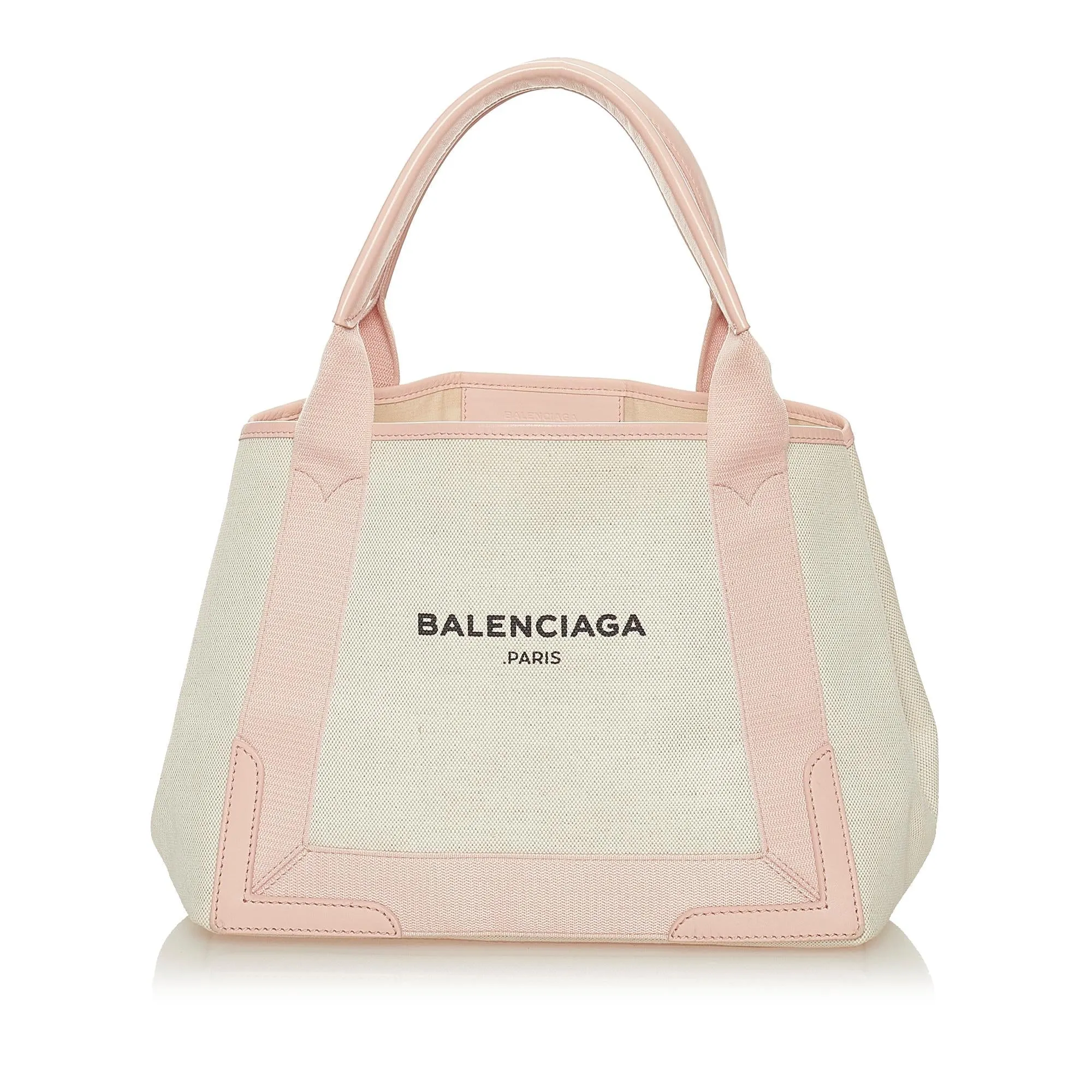 Balenciaga Navy Cabas S Canvas Tote Bag (SHG-27791)