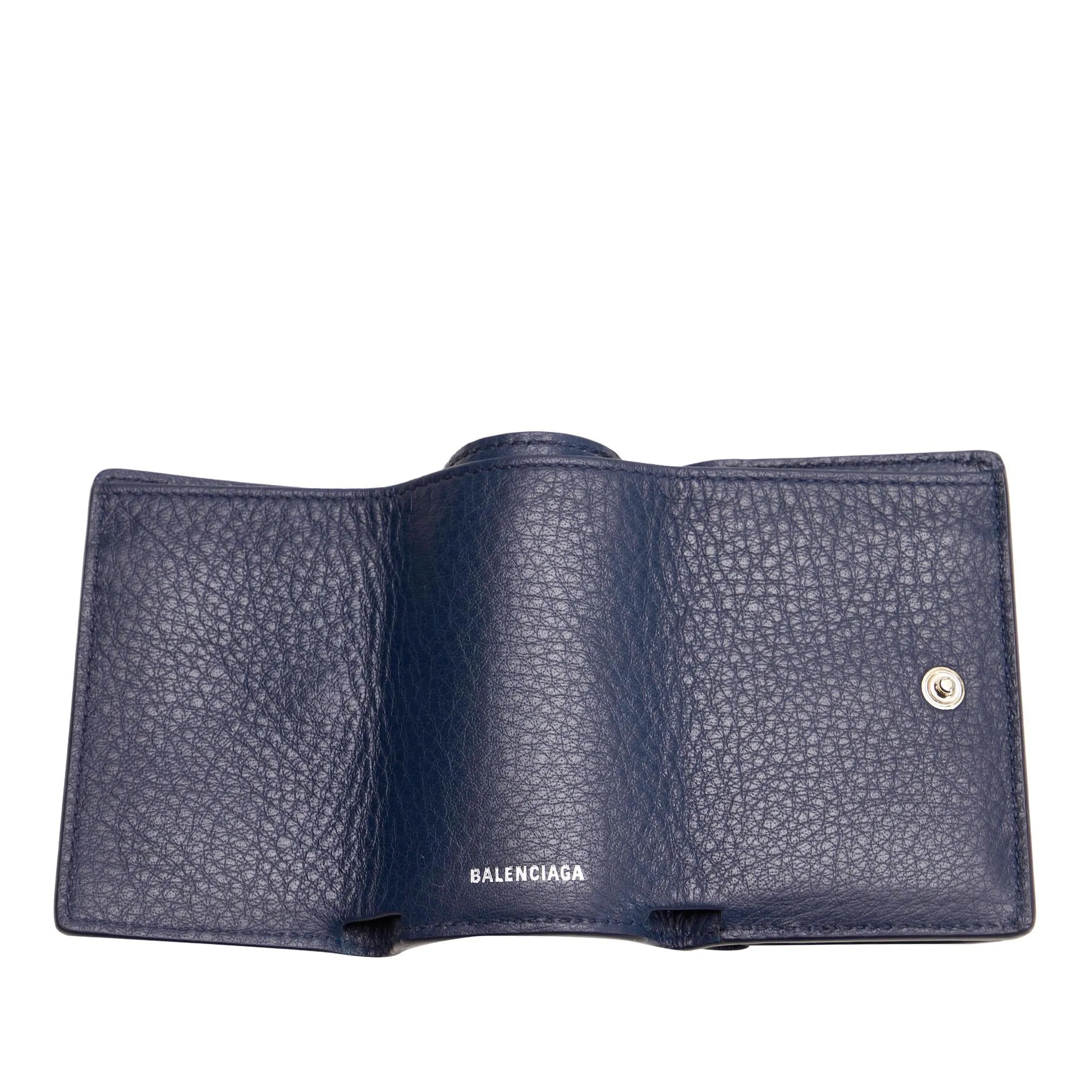 Balenciaga Papier Leather Compact Wallet (SHG-28598)