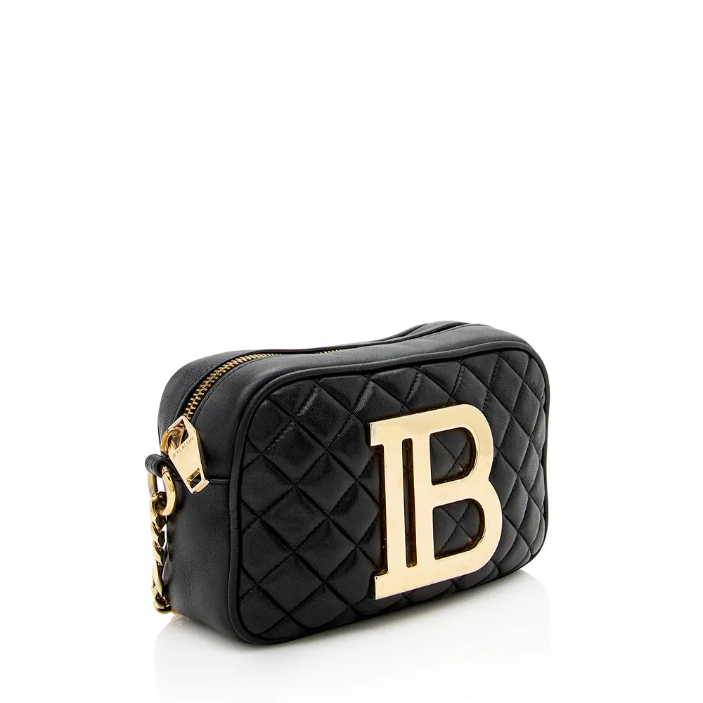 Balmain Lambskin B Camera Bag (SHF-17396)