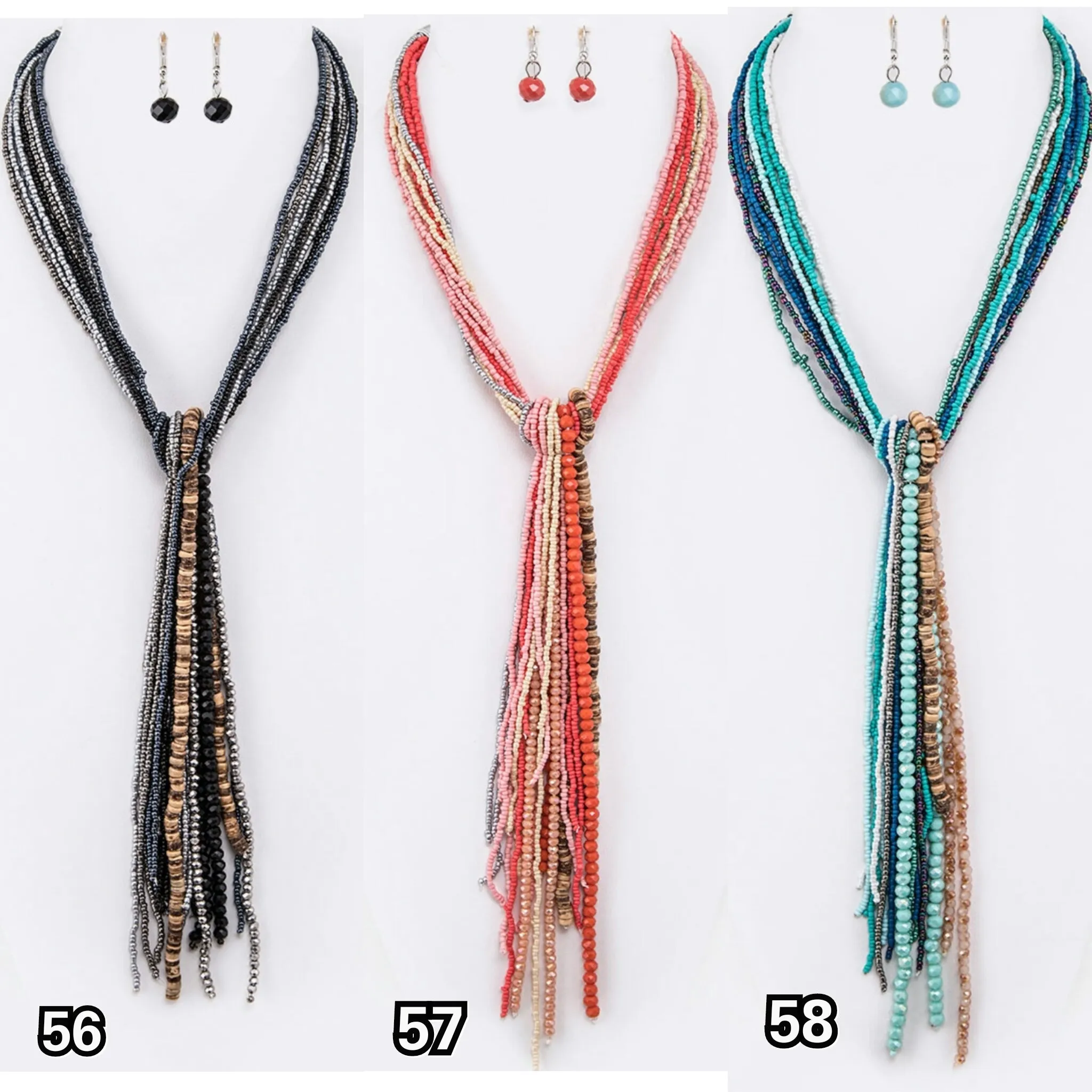 Beaded Tassel Necklace