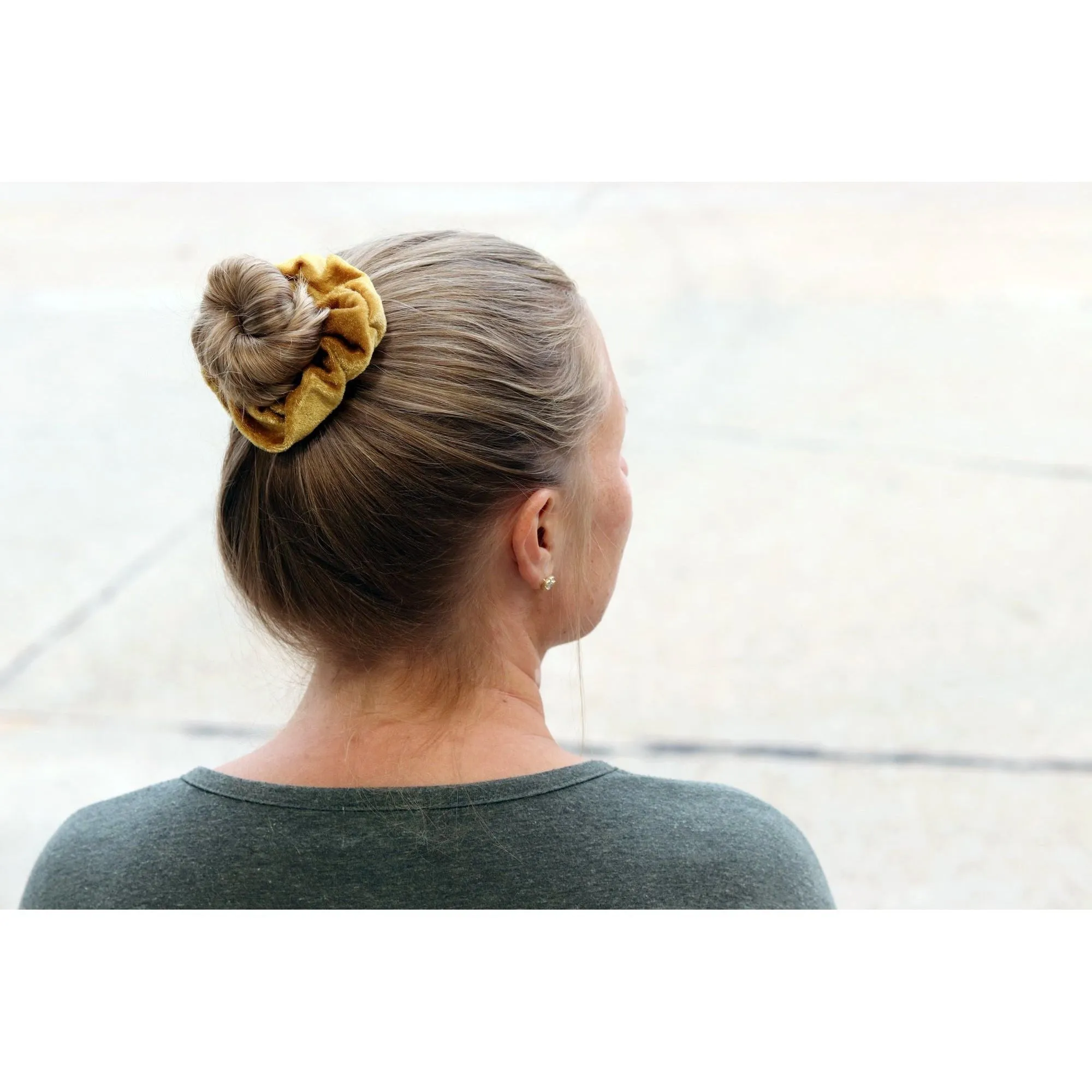 Brown Velvet Scrunchies - 2 Pack