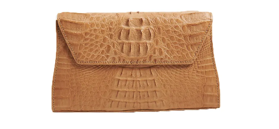 Celine Crocodile Clutch