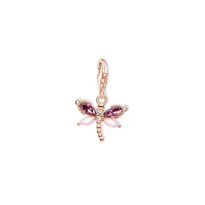 Charm Pendant dragonfly rose gold