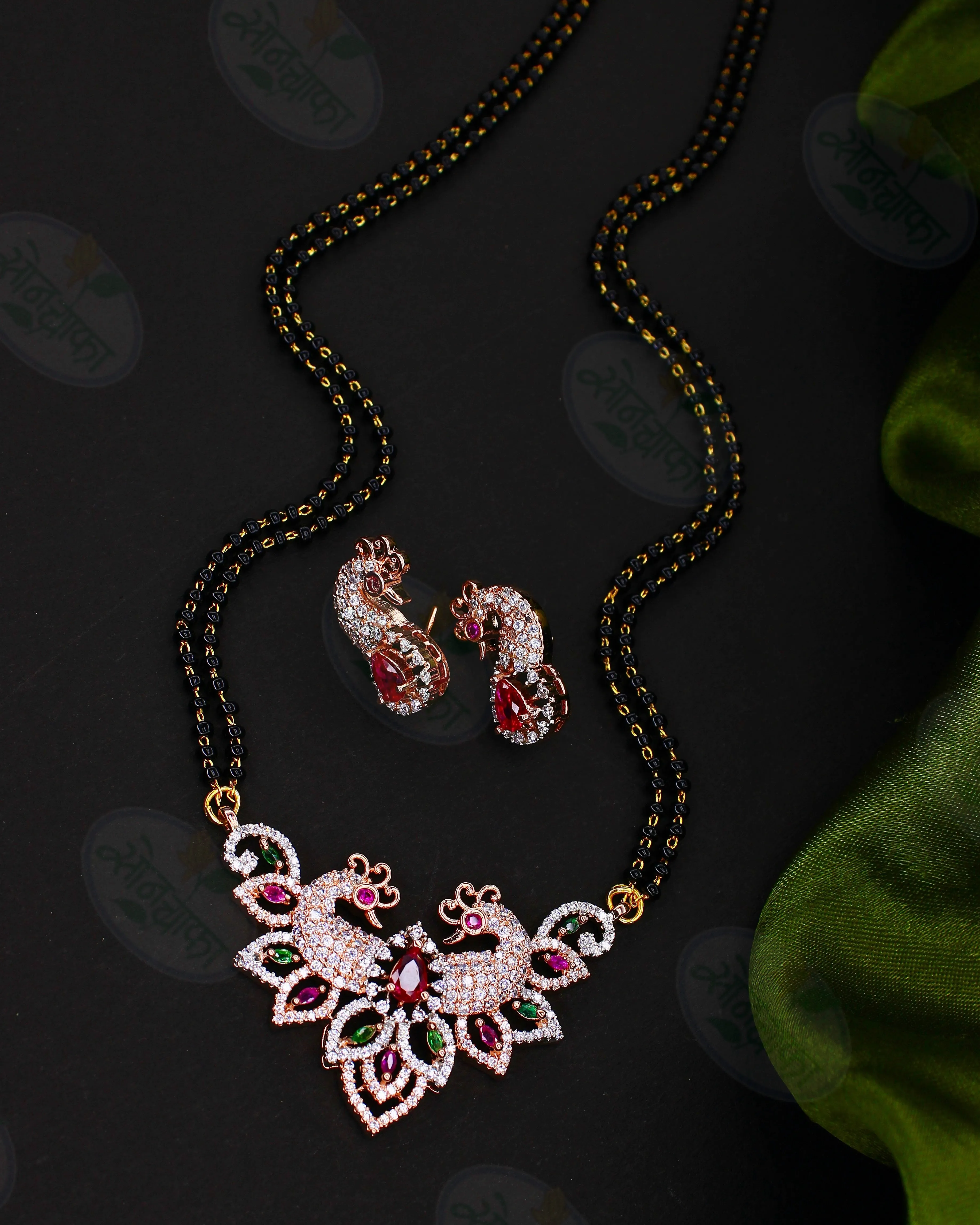 CHARMING PEACOCK DIAMOND MANGALSUTRA