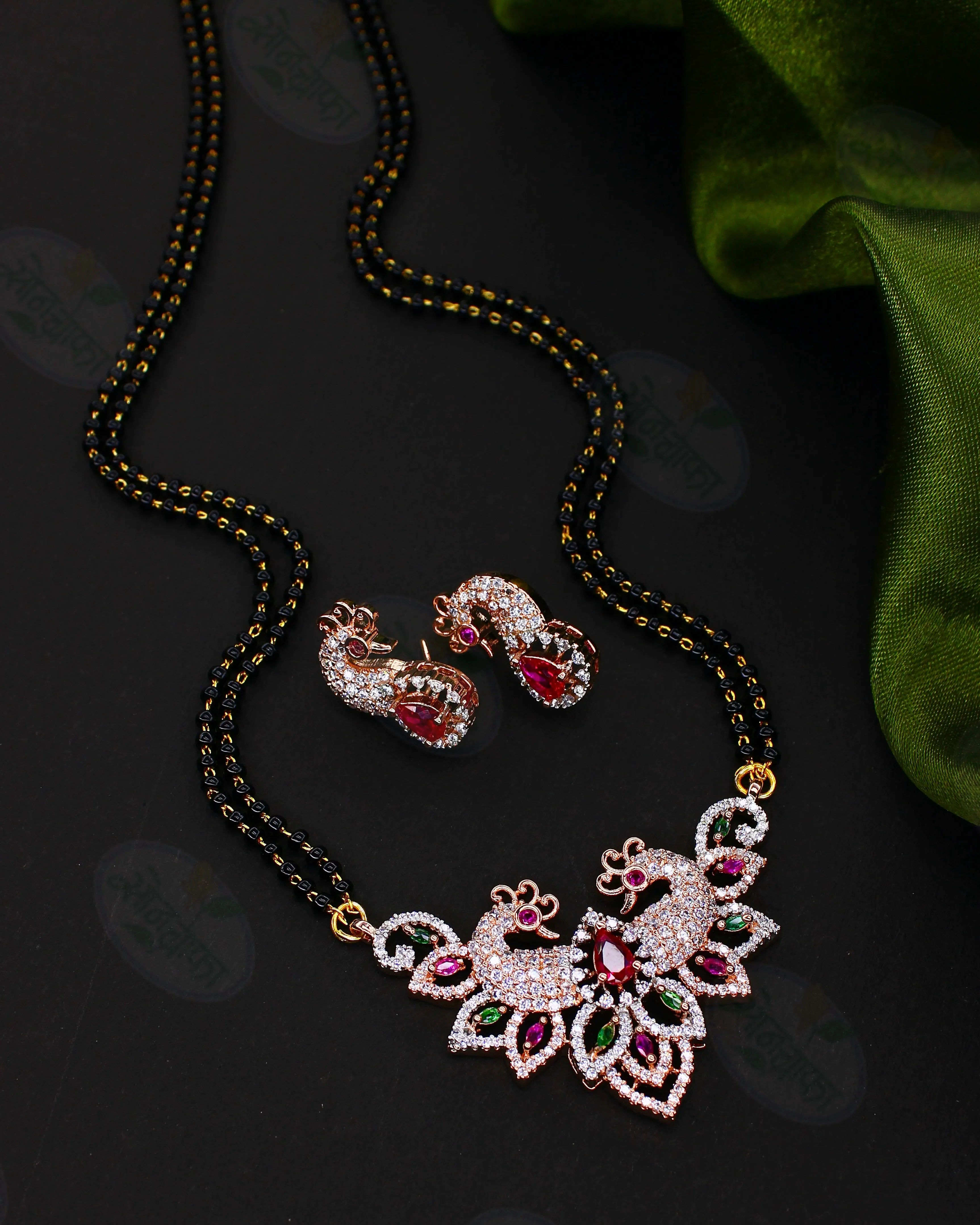 CHARMING PEACOCK DIAMOND MANGALSUTRA