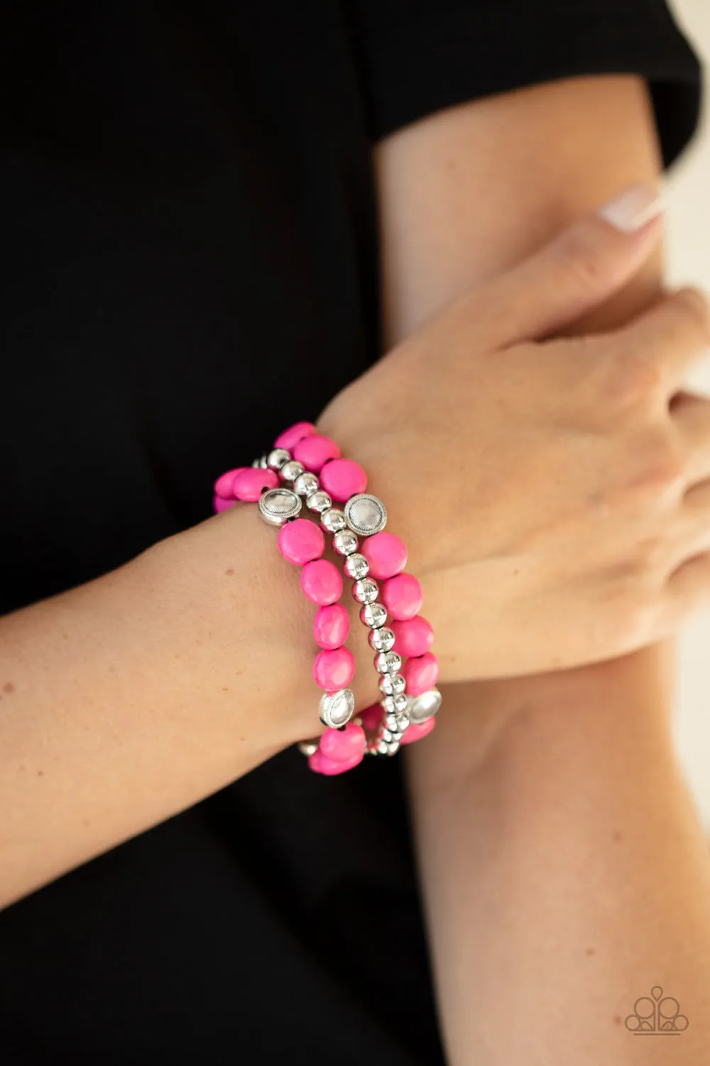 Desert Verbena - Pink Bracelet