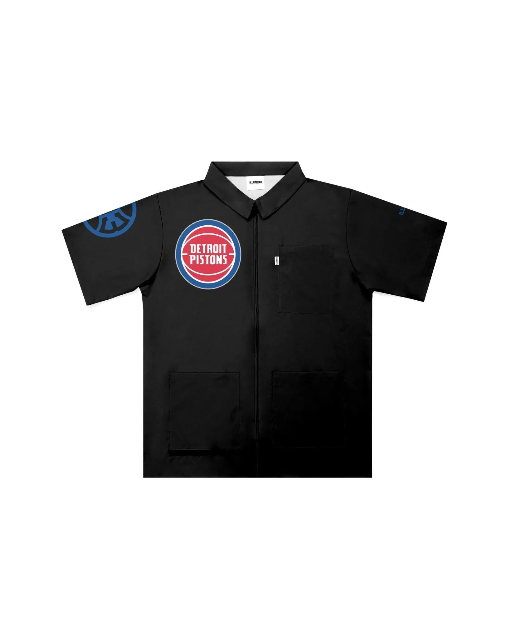 Detroit Pistons "Big Logo" Traditional Barber Jacket