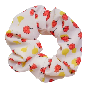 Garden Scrunchie in White