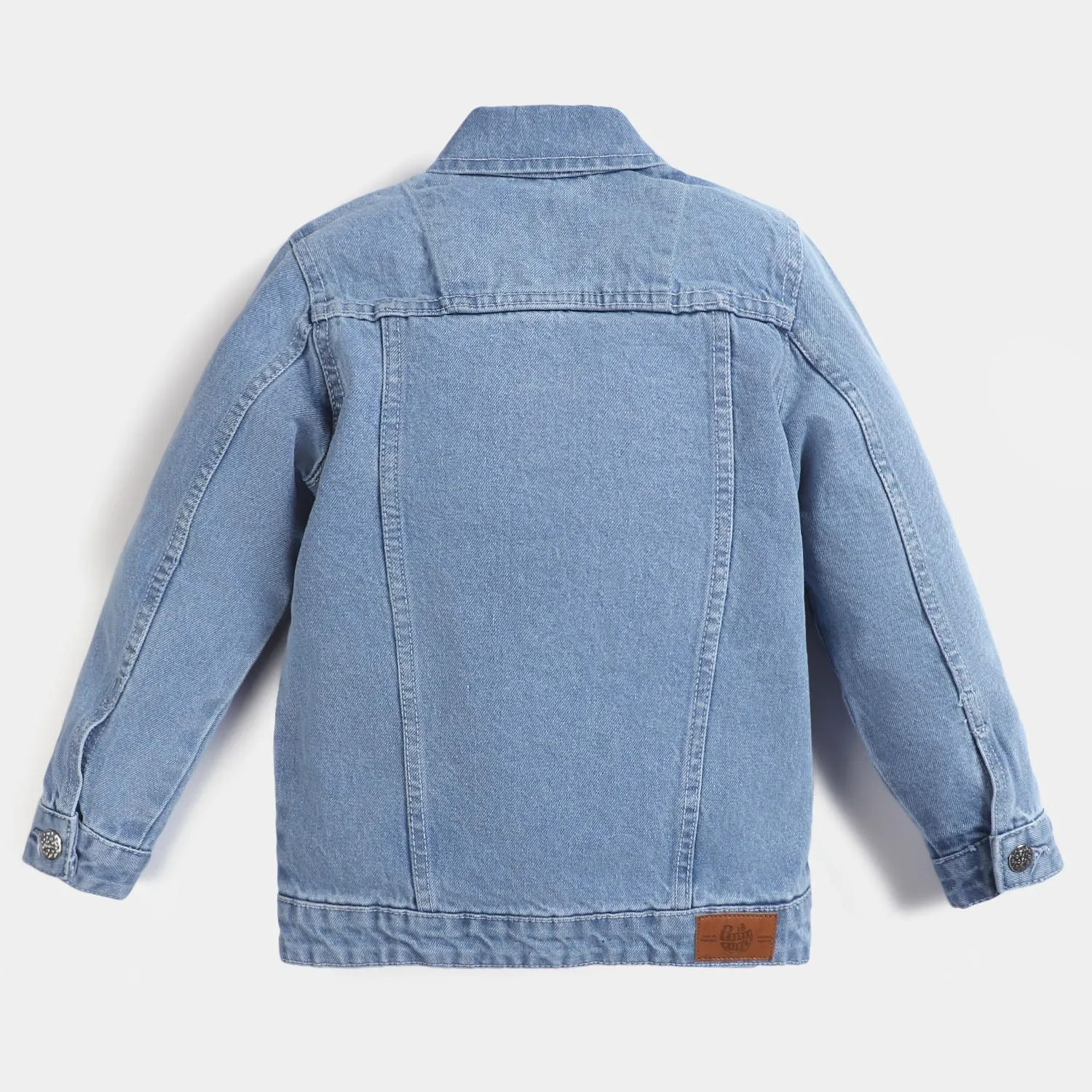 Girls Denim Jacket Basic -Ice Blue