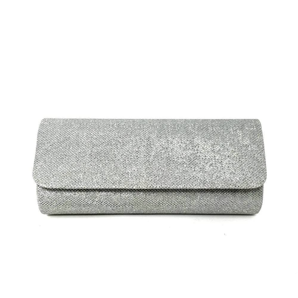 Glitter Diamante Evening Clutch Bag