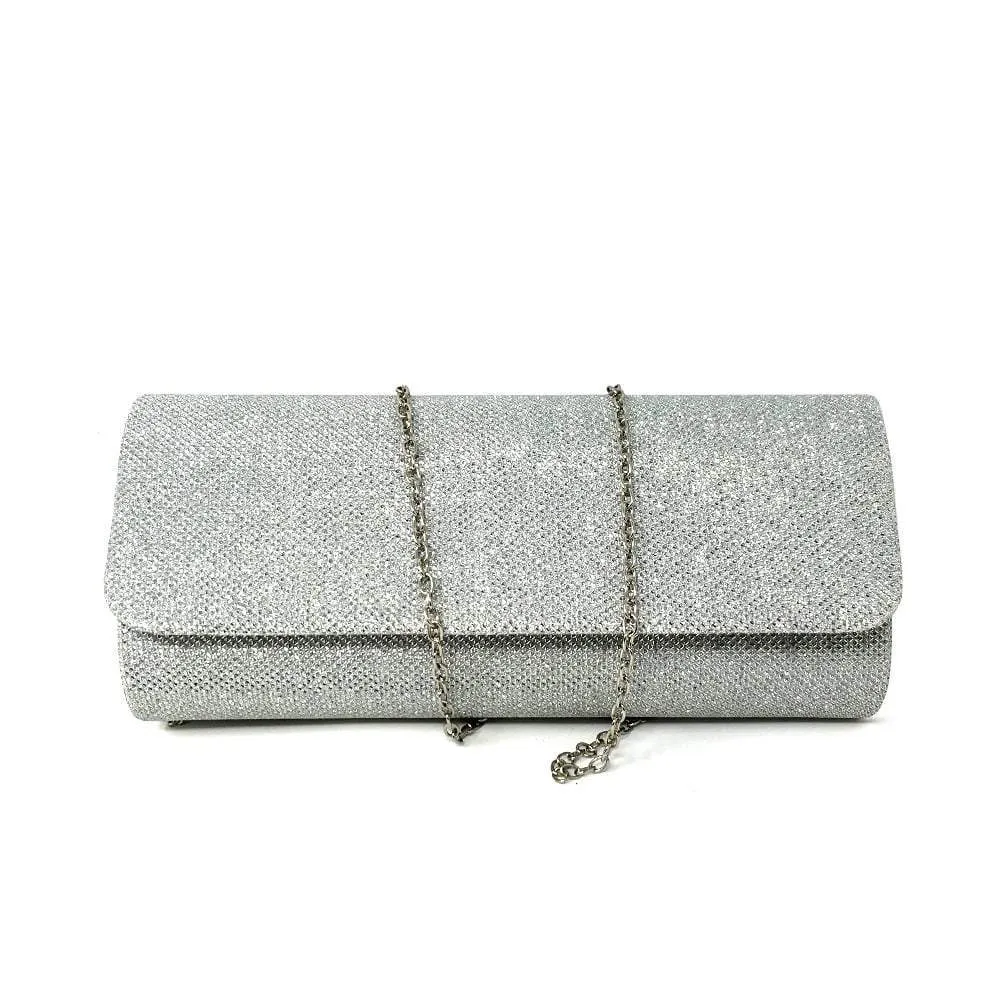 Glitter Diamante Evening Clutch Bag