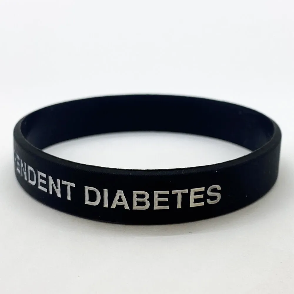 Insulin Dependent Diabetes Wristband - Black