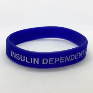 Insulin Dependent Diabetes Wristband - Dark Blue (INT)