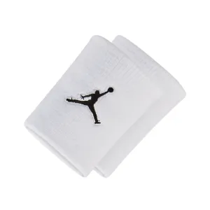 Jordan unisex basketball cuffs Jumpman Dri-Fit wristband white-black