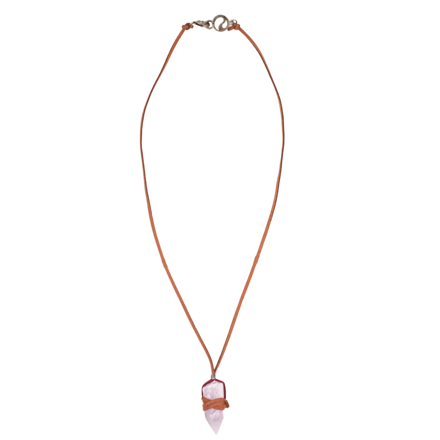 Lavender Quartz Crystal Point Necklace