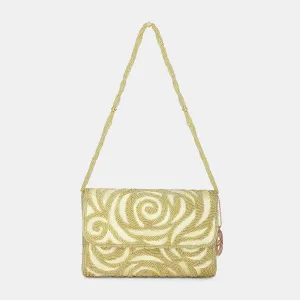 Lavie Luxe Gemmy Gold Medium Women's Flap Clutch