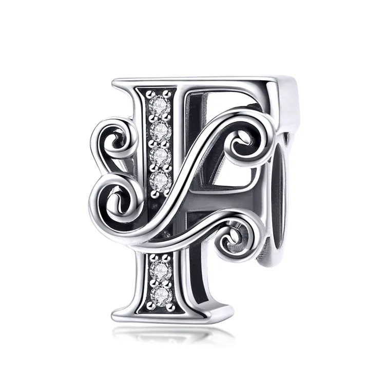 Letter F Initial Alphabet Charm