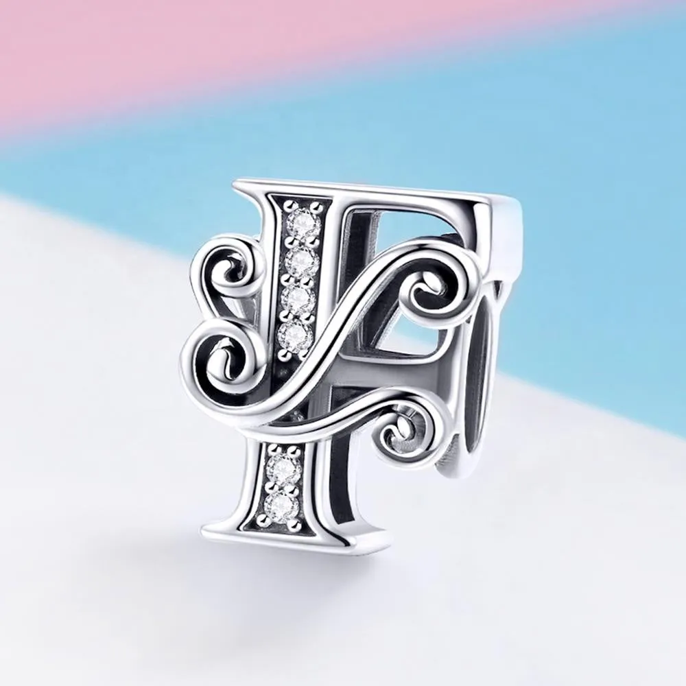 Letter F Initial Alphabet Charm