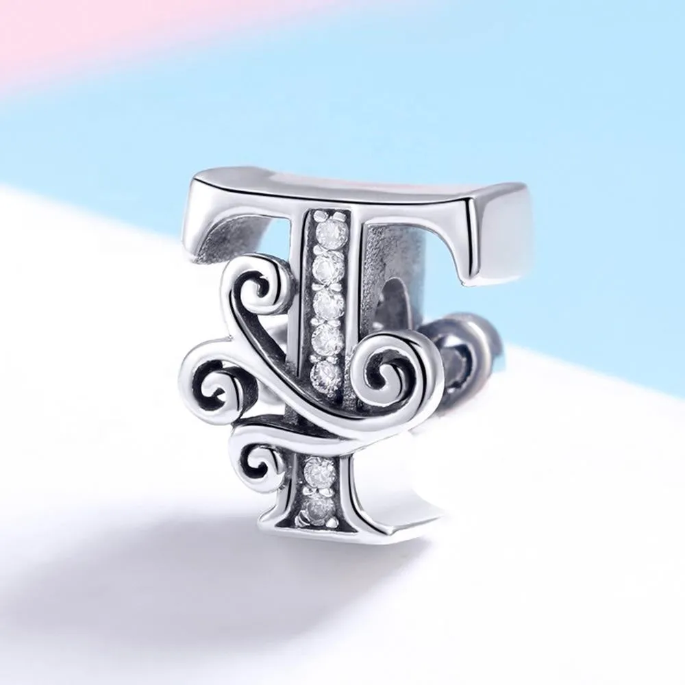 Letter T Initial Alphabet Charm