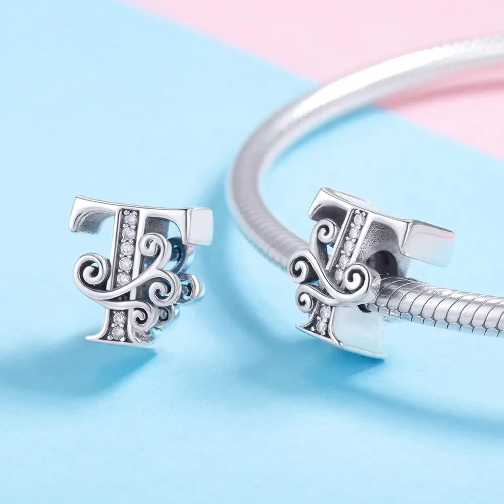 Letter T Initial Alphabet Charm