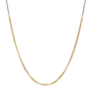 <!--NK779-->slinky double chains necklace