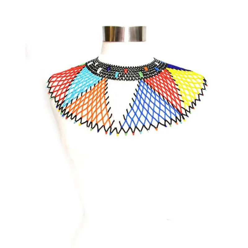 Malikia Medium Beaded Bib Necklace 01