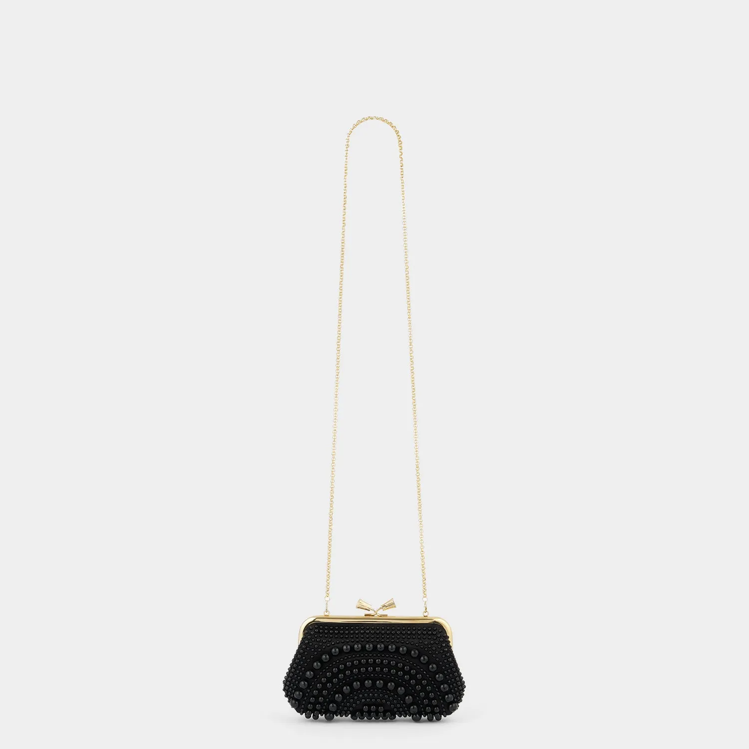 Maud Pearl Tassel Clutch