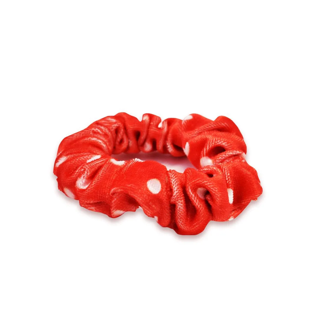 Mini Scrunchie | Polka Dot | Red, White