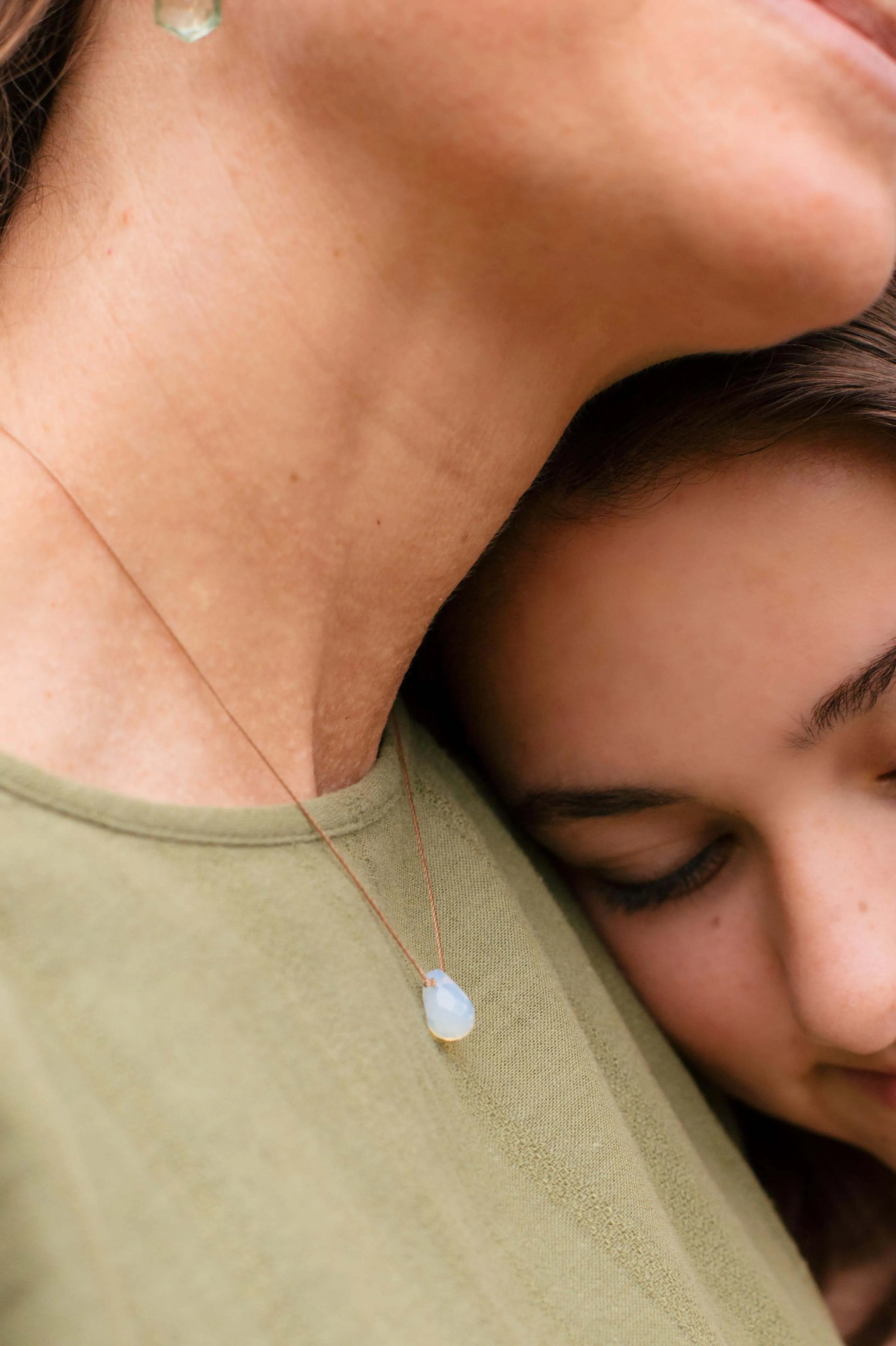 Opaline Crystal Soul Shine Necklace Honoring Motherhood