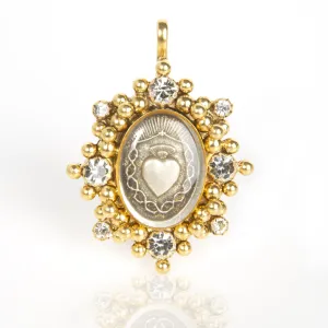 Oval Cloister Sacred Heart Medallion