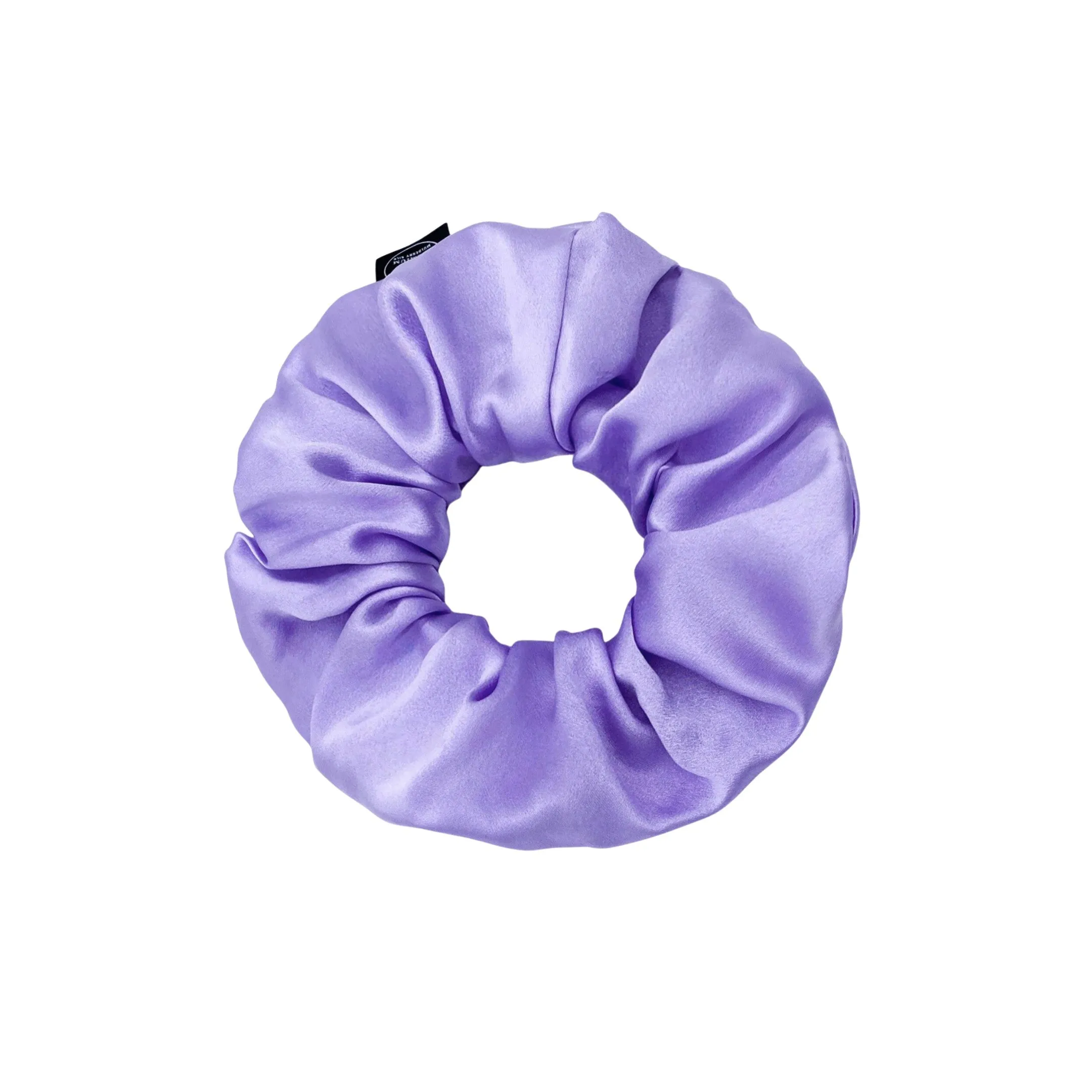 Premium Mulberry Silk Scrunchie - Grey/Pewter - Extra Large