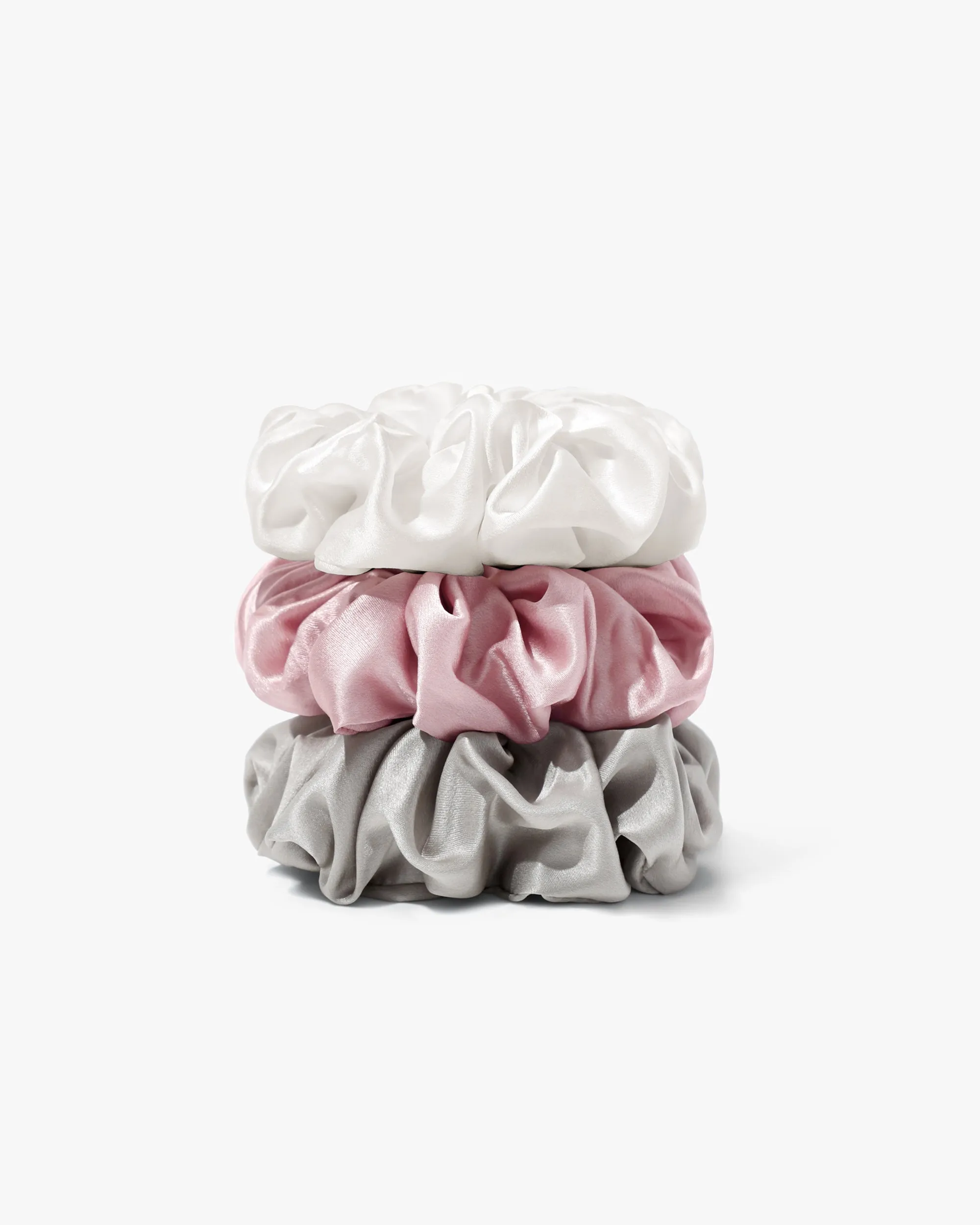 Pure Silk Scrunchies 3PCS