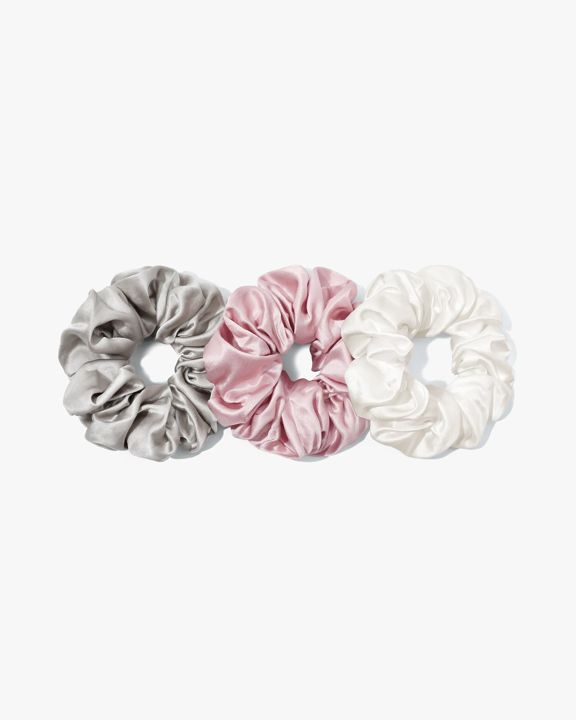 Pure Silk Scrunchies 3PCS