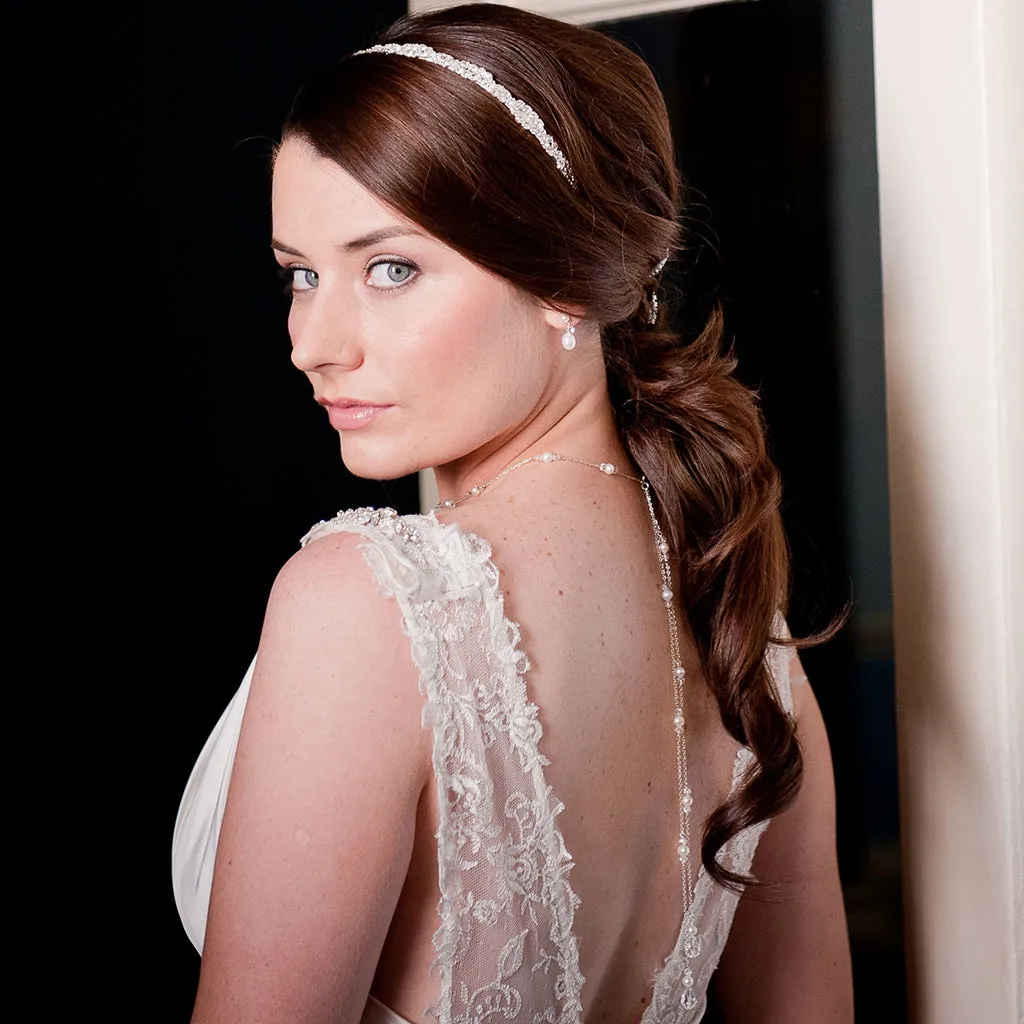 Scarlett Back Drop Bridal Necklace