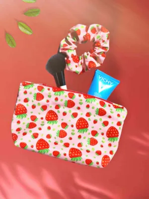 Set bolsa cosmetica & Scrunchie | Handmade