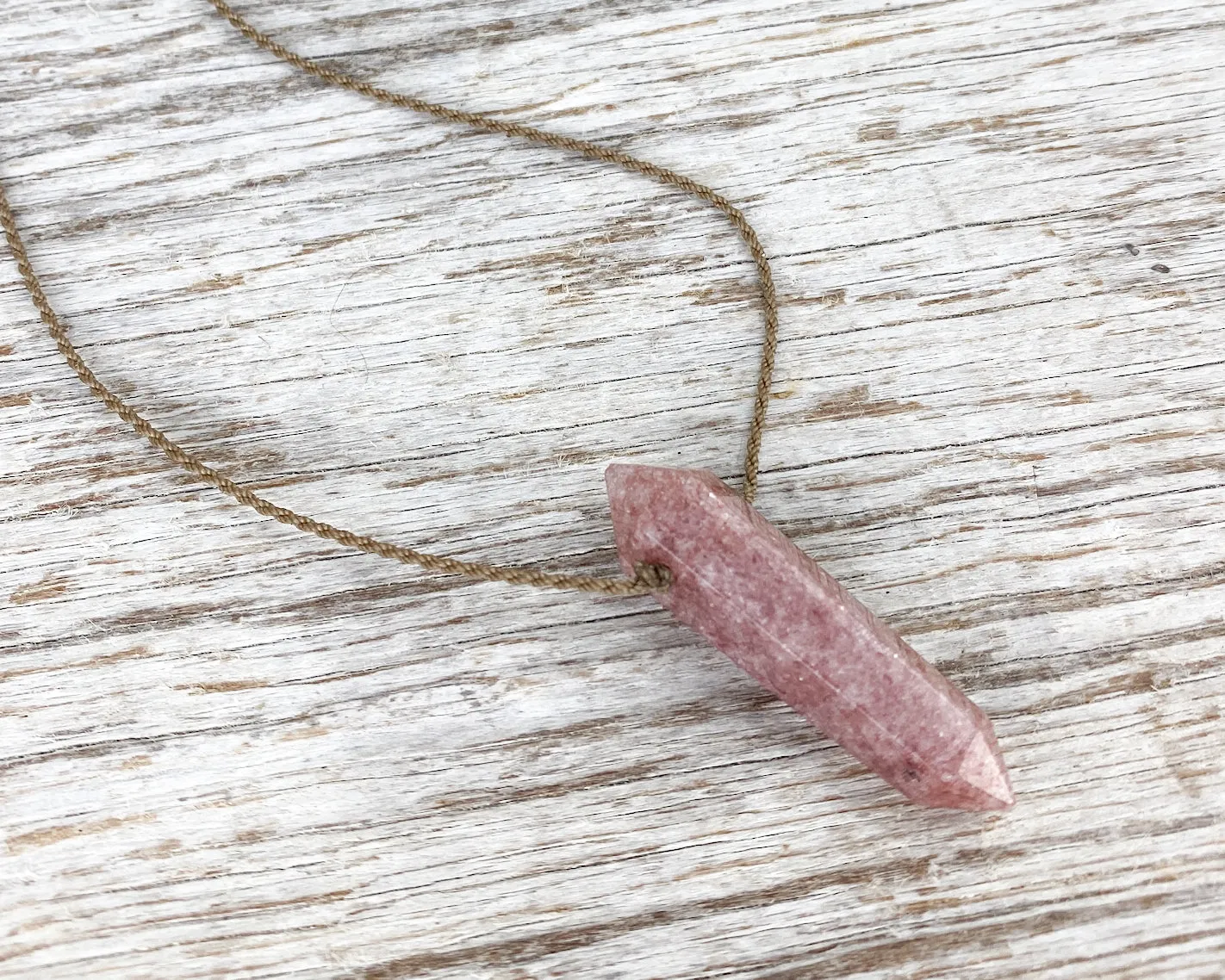 Strawberry Quartz - Double Terminated Crystal