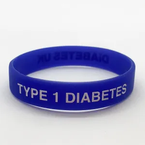 Type 1 Diabetes Wristband - Dark Blue (INT)