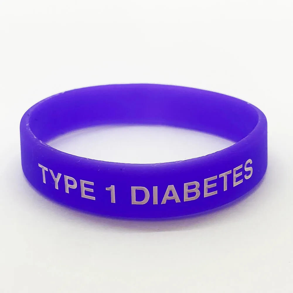 Type 1 Diabetes Wristband - Purple