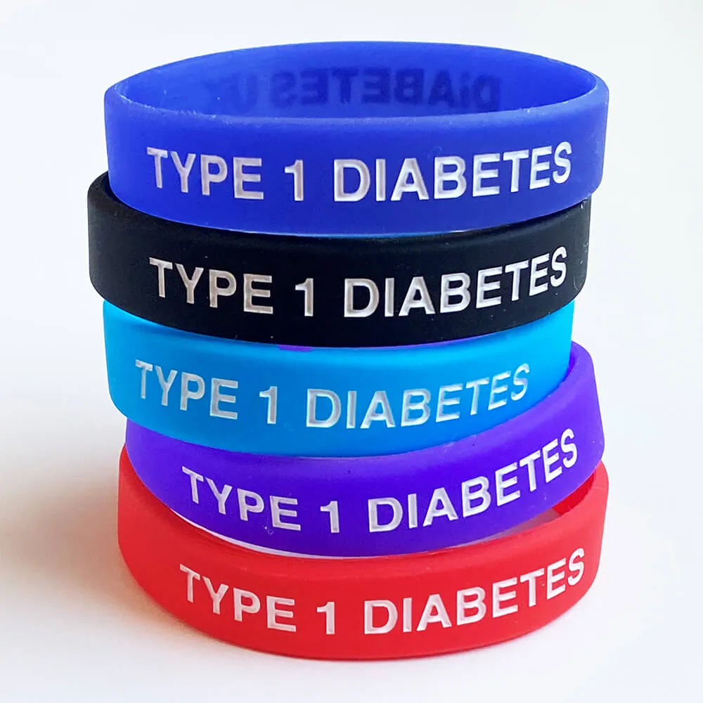 Type 1 Diabetes Wristband - Purple