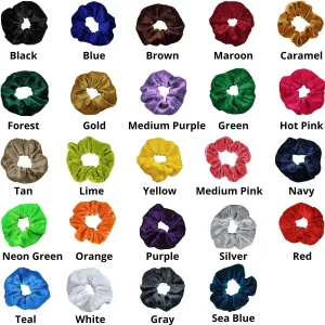 Velvet Scrunchies 1 You Pick Colors & Quantities